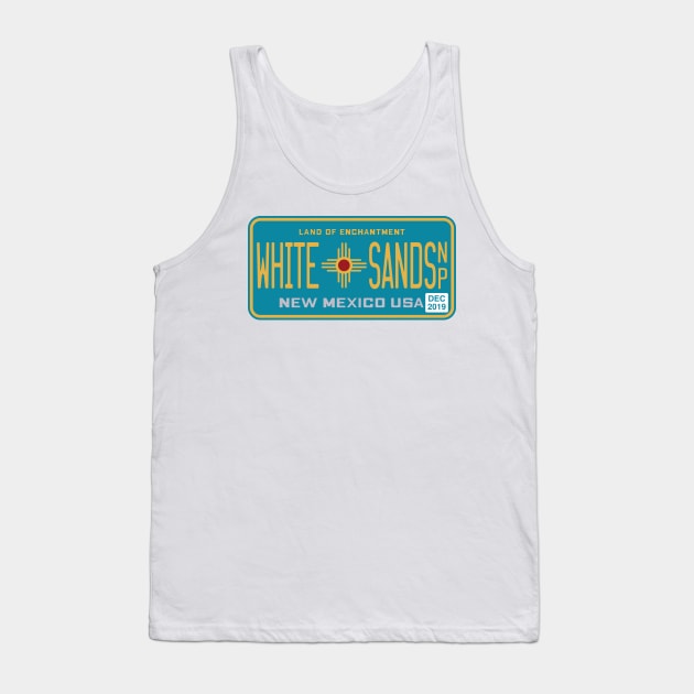 White Sands National Park license plate Tank Top by nylebuss